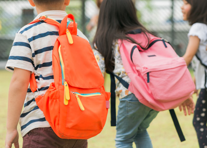 Listos para el primer día de clase