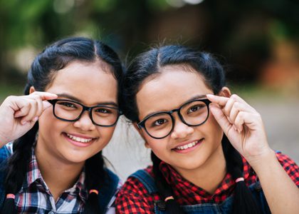 Cuidado en  la visión de los niños